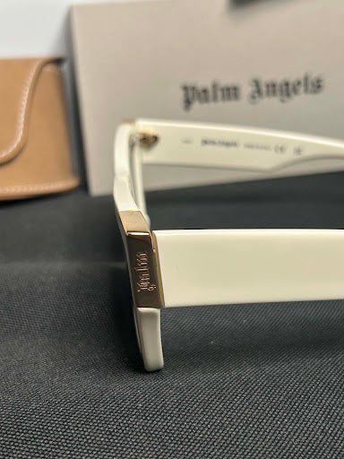 Palm Angels PERI099 – Okulary Przeciwsłoneczne Białe Cat-Eye (Made in Italy)