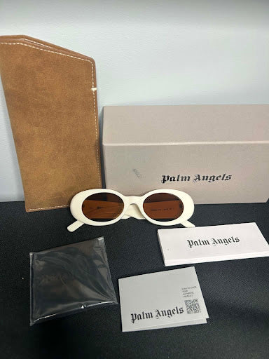 Palm Angels PERI004 Okulary Przeciwsłoneczne White