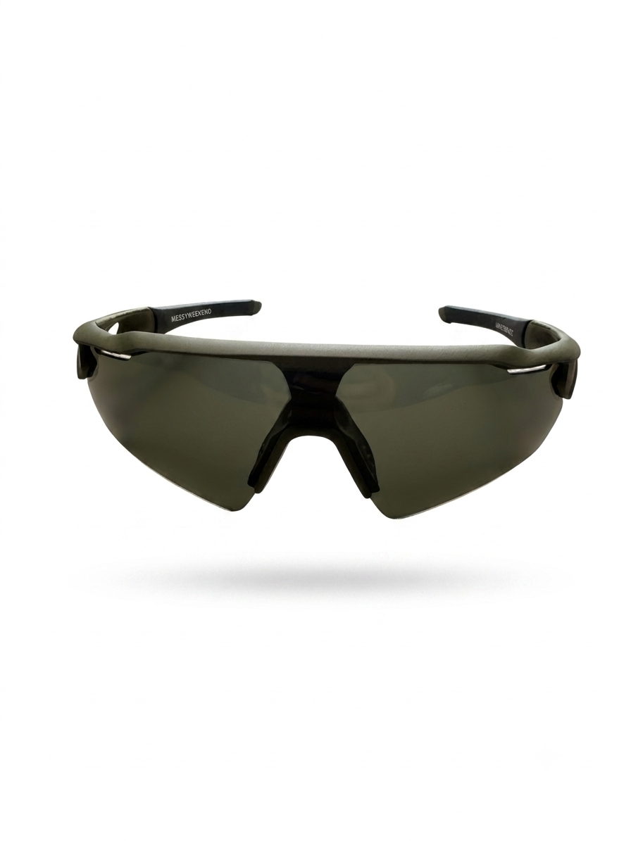 Messy Weekend – Okulary sportowe Shield (khaki/oliwkowe)