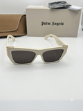 Palm Angels PERI099 – Okulary Przeciwsłoneczne Białe Cat-Eye (Made in Italy)