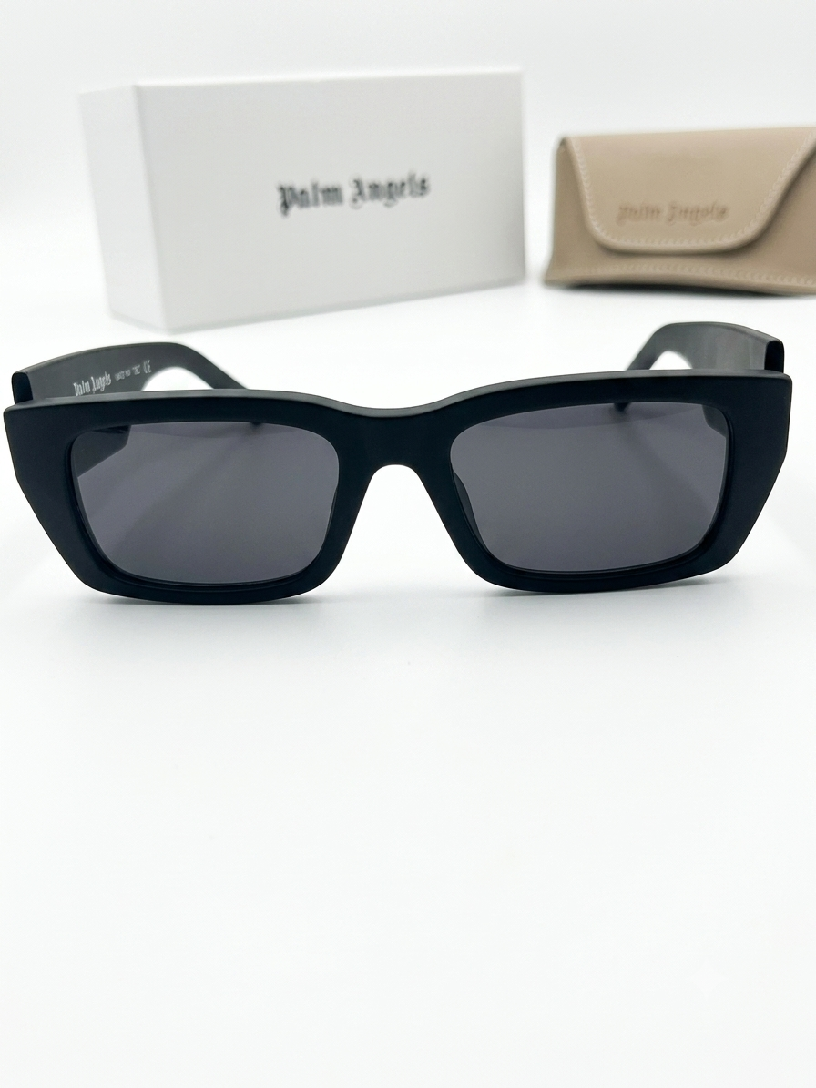 Palm Angels PERI008 – Czarne Okulary Przeciwsłoneczne Wayfarer