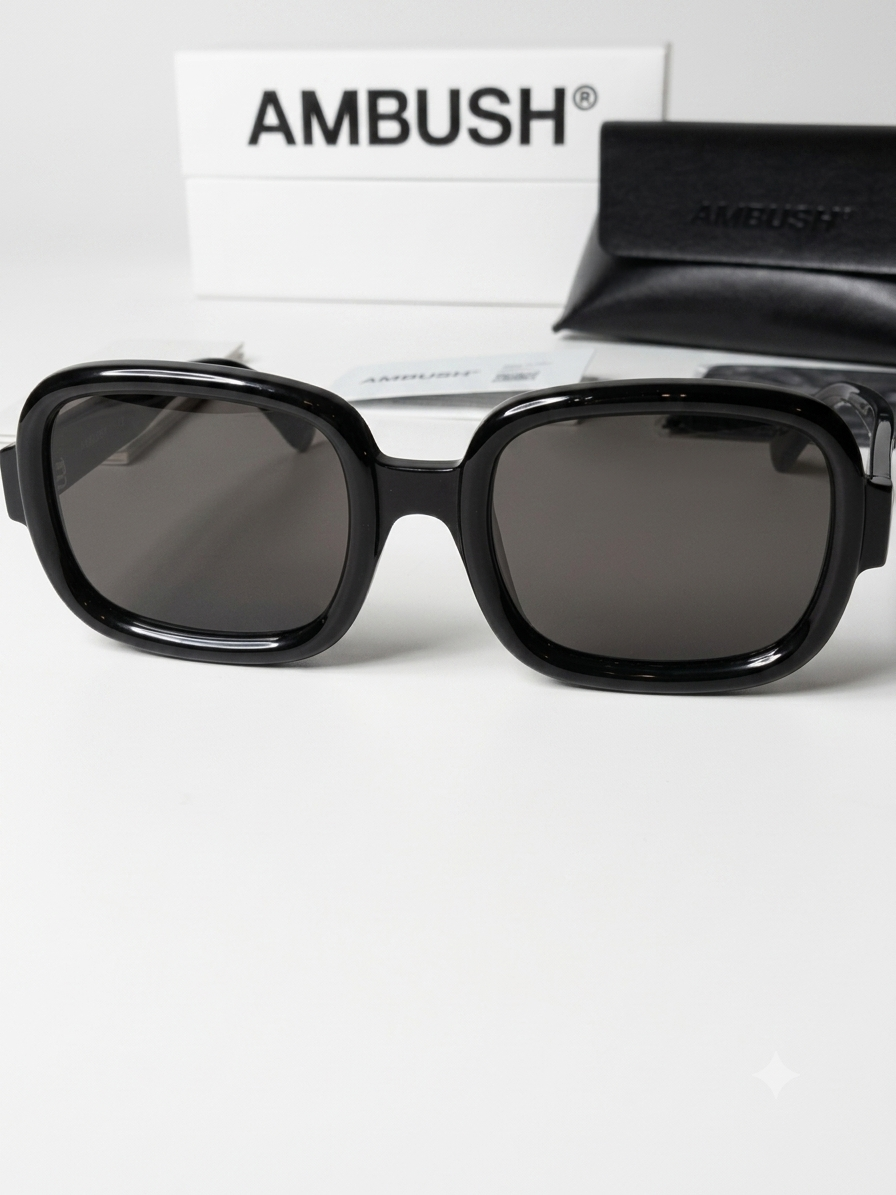 AMBUSH® MYLZ – Czarne Oversized Okulary Przeciwsłoneczne