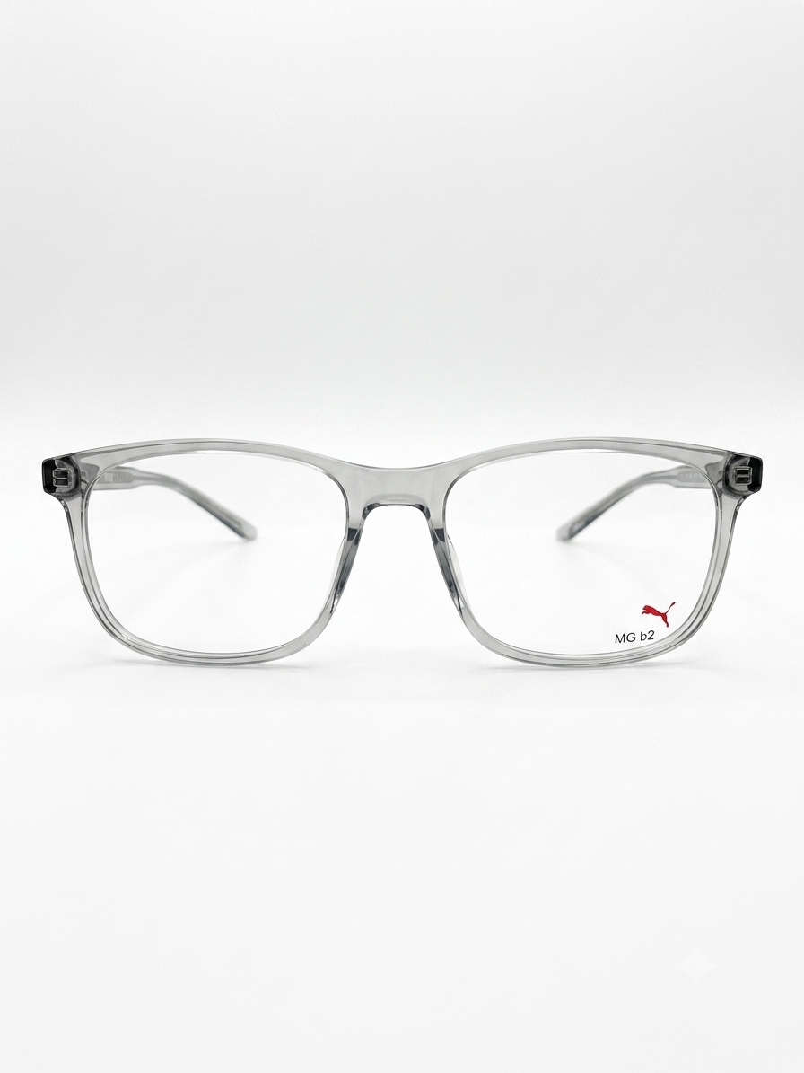 PUMA Optical Frame — Crystal Grey