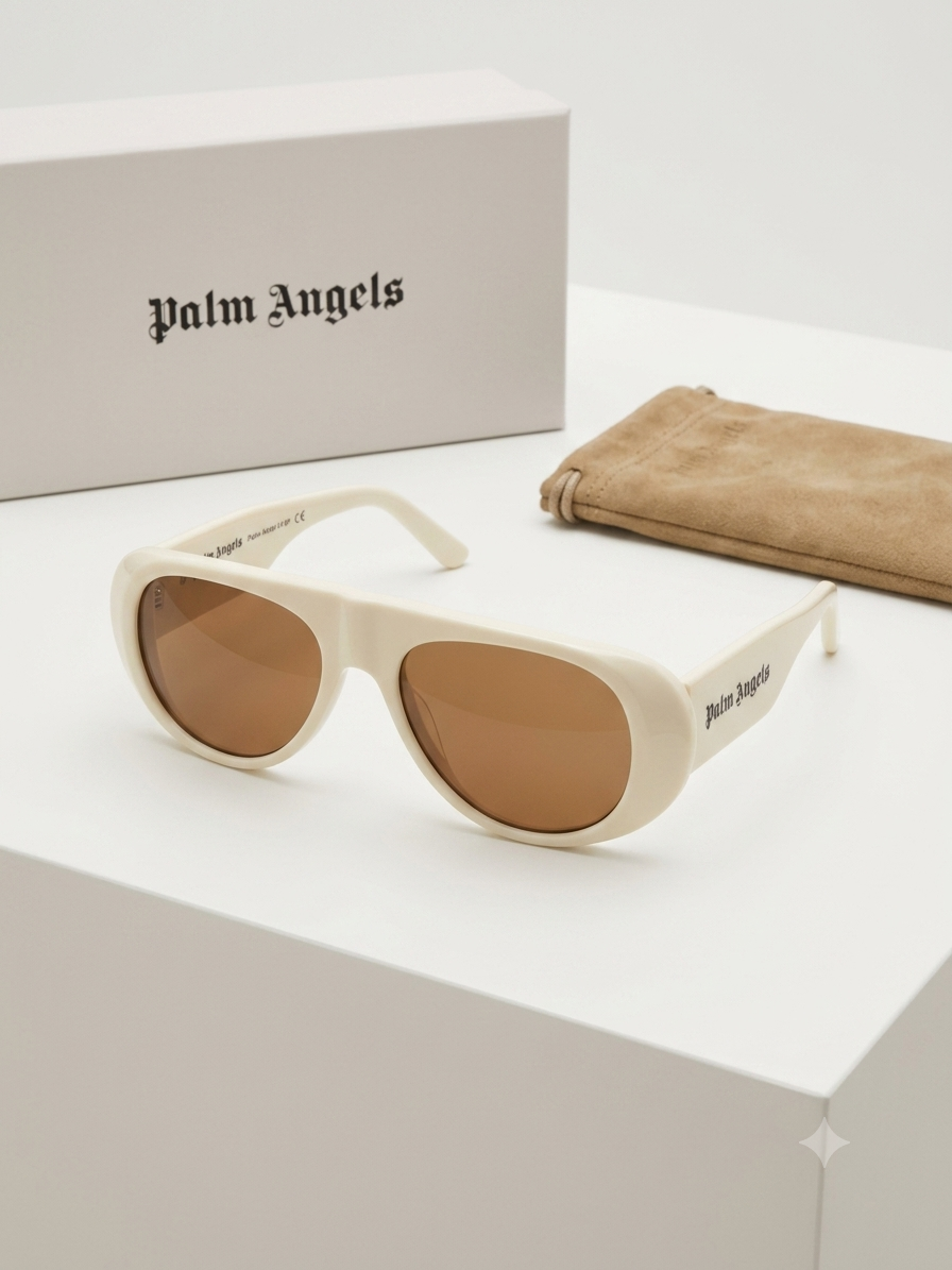 Palm Angels PERI011 Okulary Przeciwsłoneczne White