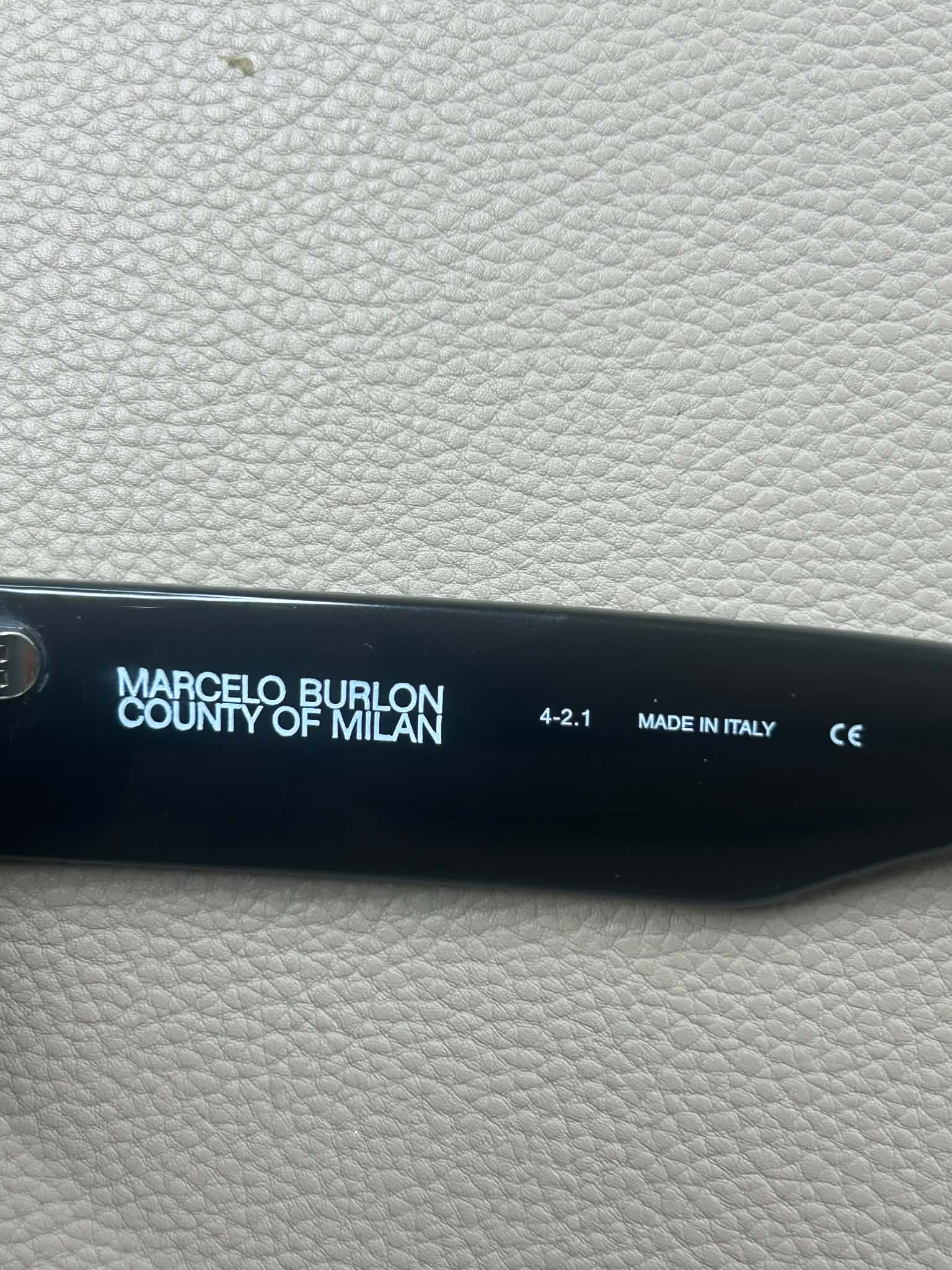 Marcelo Burlon County of Milan Okulary Przeciwsłoneczne Square Black