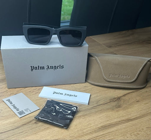Palm Angels PERI008 – Czarne Okulary Przeciwsłoneczne Wayfarer