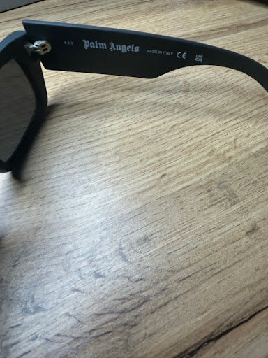 Palm Angels PERI008 – Czarne Okulary Przeciwsłoneczne Wayfarer