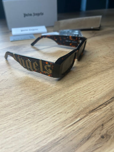 Palm Angels PERI007 – Tortoise Okulary Przeciwsłoneczne z Napisem Angels