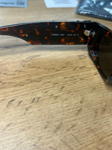 Palm Angels PERI007 – Tortoise Okulary Przeciwsłoneczne z Napisem Angels