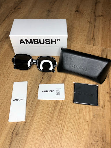 AMBUSH® MYLZ – Czarne Oversized Okulary Przeciwsłoneczne