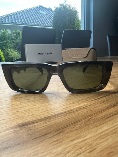 Palm Angels Angels Okulary Przeciwsłoneczne Black Gold