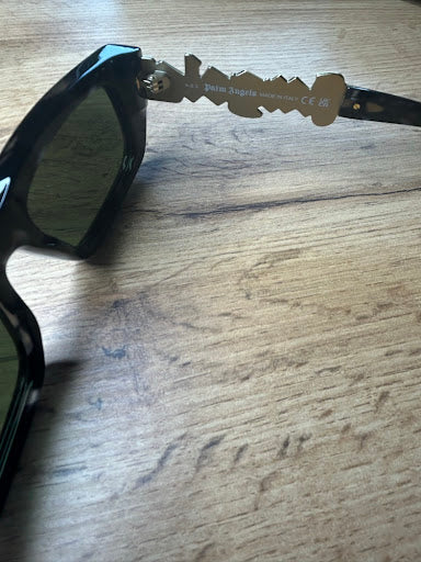 Palm Angels Angels Okulary Przeciwsłoneczne Black Gold
