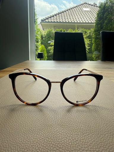 Mister Spex – Oprawki korekcyjne okrągłe Tortoise (szylkret)