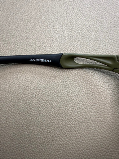 Messy Weekend – Okulary sportowe Shield (khaki/oliwkowe)
