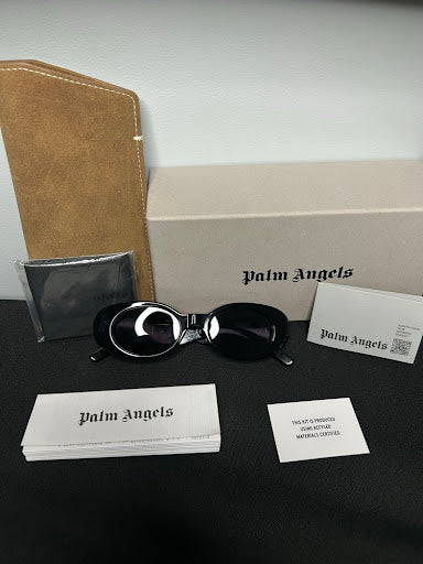 Palm Angels PERI004 1007 – zestaw: pudełko, etui, ściereczka, booklet, karta autentyczności