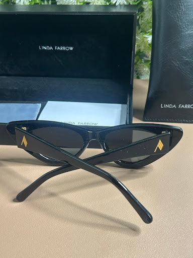 Linda Farrow x The Attico Dora Okulary Przeciwsłoneczne — Czarne