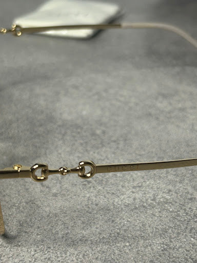 Gucci GG0883OA – Złote Oprawki Optyczne z Detalem Horsebit